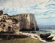 Gustave Courbet La Cote a Etretat apres la tempete oil painting reproduction